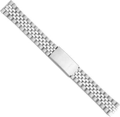 Produktbild von Minott┃Uni Uhrenarmband aus Edelstahl silberfarben 29468, Stegbreite:20mm