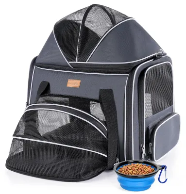 Produktbild von Morpilot Katzentransportbox Transportbox 44x31x34cm Dunkelgrau Erweiterbar