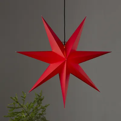 Zdjęcie produktu dla Gwiazda wisząca czerwona ROZEN  70 cm