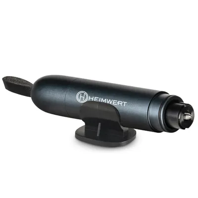 Produktbild von Notfallhammer Gurtschneider - Notfall Hammer mit Testglas zum Üben - Zerstört insbesondere Verbund Sicherheitsglas der neuen Auto Generation - Federkorn Nothammer - Emergency Car Tool HEIMWERT