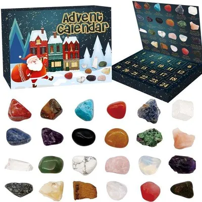 Obrázek produktu pro Svíčky, adventní kalendář, kamínky, krabička s překvapením, sváteční atmosféra, exkluzivně k Vánocům