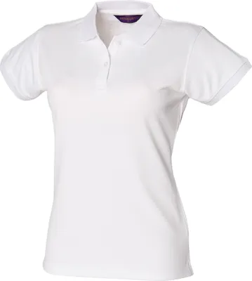 Produktbild von Henbury Damen Coolplus® Polo-Shirt / Polohemd, RW636 (XL) (Weiß)