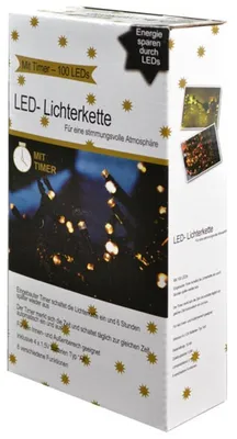 Image de Guirlande lumineuse LED 100 avec minuterie