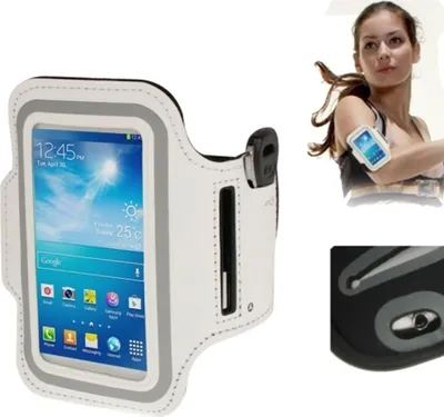 Produktbild von Tasche Armband für Samsung Galaxy S4 mini i9190 Weiß