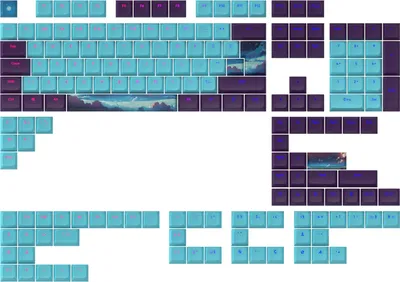 Obrázok produktu pre Dark Project - Non obloha mechanick klvesnice pre rozloenie ANSI a ISO