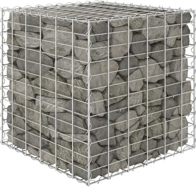 Produktbild von "2026 Promotion" Würfel-Gabionen-Hochbeet - Pflanzkasten - Stahldraht 60x60x60 cm -   - Beete CC1030