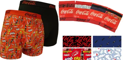 Produktbild von Coca Cola 12 Herren Baumwolle Boxershorts in drei Größen, tolle Designs und Farben