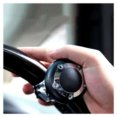 Produktbild von Großer universeller Lenkradgriff für Auto, LKW, Traktor, Hyperschallboot (schwarz)