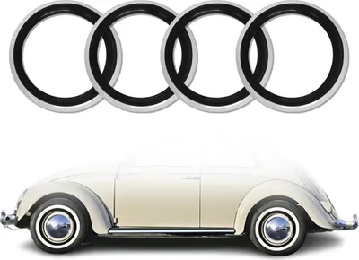 Obrázek produktu pro 4x bílá stěna kroužky bílá stěna pneumatiky 14 palců černá bílá skutečná guma auto tuning