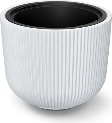 Immagine prodotto di Prosperplast s.r.o. Vaso da fiori con inserto MILLY bianco 46,9 cm