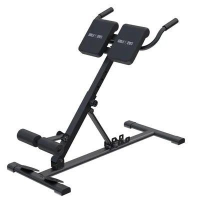 Produktbild von GORILLA SPORTS® Rückentrainer - Klappbar, Verstellbar, bis 150kg, Stahl - Hyperextension Bank, Rückenstrecker Gerät, Fitnessgerät für Rücken, Zuhause