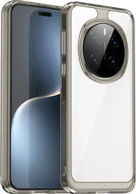 Immagine prodotto di Custodia per Honor Magic7 Pro trasparente, antiurto TPU silicone custodia protettiva grigio titanio