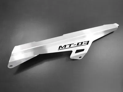 Obrázek produktu pro Ochranný kryt řetězu kompatibilní s Yamaha MT-03 BJ 2016-19 Logo stříbrná