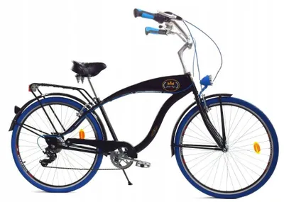 Zdjęcie produktu dla Rower Dallas Cruiser Men 28" 7spd GE - czarny z niebieskim