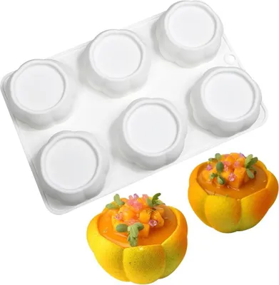 Produktbild von Siliconen bakvorm für Mousse und Dessert - Kuchenform für Schokolade, Seife und Kerzen - 6 Löcher zylindrische Mousseform - DIY n