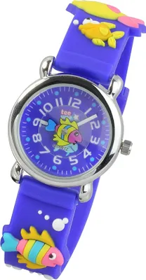 Zdjęcie produktu dla Tee-Wee zegarek dla dzieci Ocean World gumowy pasek niebieski zegarek analogowy UW835B