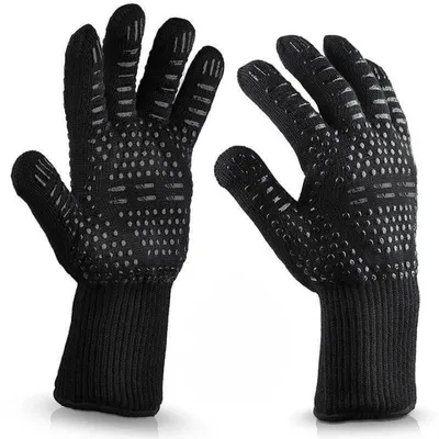 Productafbeelding van Hittebestendige Grillhandschoenen, Zwart en Niet-Slip