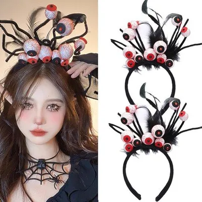 Obrázok produktu pre 2 kusy svietiacich Halloween čeleniek – žiarivé Halloween čelenky vhodné na párty a cosplay