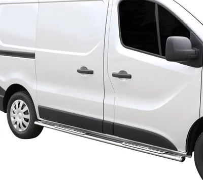 Produktbild von Edelstahl Seitenschweller Schwellerrohre für Opel Vivaro 2014-2018 Kurzer Silber