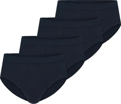Produktbild von Schiesser 4er Pack Baumwolle Essentials Feinripp Slip / Unterhose Mit komfortablem Softbund und Eingriff, In hochwertiger, bequemer Feinripp-Qualität, Besonders strapazierfähig und langlebig