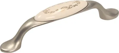 Immagine prodotto di Maniglia UP19, nichelata, porcellana MLK-3, 96 mm
