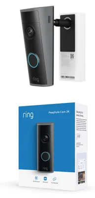 Immagine prodotto di Telecamera per spioncino con sensore da 2K, videocitofono (ultima generazione), compatibile con porte di spessore tra 32,5 e 60 mm