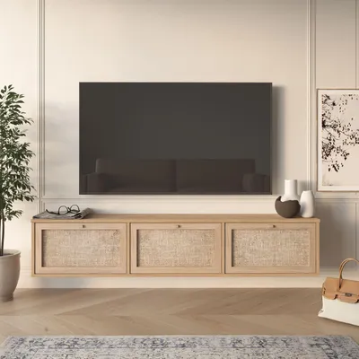 Produktbild von Skye Decor, Hochwertiger TV-Ständer aus Eiche, 180 cm, 100% Melamin