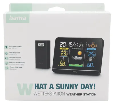 Immagine prodotto di Hama Usedom Wetterstation, schwarz