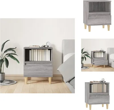 Produktbild von vidaXL Nachttisch Grau Sonoma 40x35x50 cm -  Nachttische