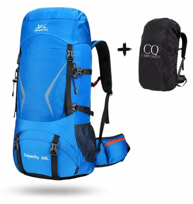 Productafbeelding van CarryQuest® - Trekrugzak 60 liter, nylon, blauw