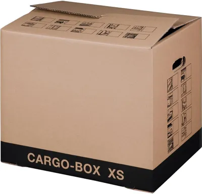 Produktbild von smartboxpro Umzugskarton "CARGO-BOX XS", braun