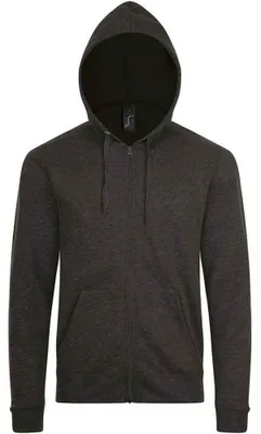 Image de SOLS - Sweat à capuche « Stone » pour homme/femme unie LT1890 (XL) (gris foncé chiné)