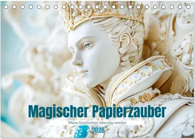 Produktbild von Magischer Papierzauber (Tischkalender 2026 DIN A5 quer), CALVENDO Monatskalender