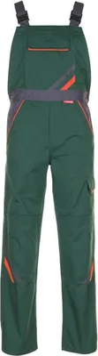 Produktbild von Größe 42 Herren Planam Visline Latzhose grün orange schiefer Modell 2432