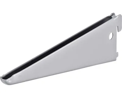 Obrázok produktu pre Regálová konzola 2 drážky, D 220 mm, strieborná