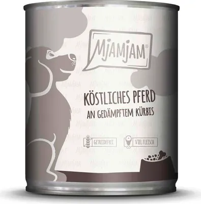 Produktbild von MjAMjAM Dog - Leckere Mahlzeiten Dose 6x800g | Pferd & Kürbis