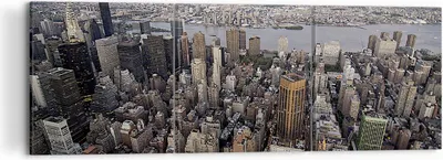 Produktbild von Bild auf Leinwand - Leinwandbild - Amerika wohnung architektur stadt - 120x40cm - Wand Bild - Wanddeko - Leinwanddruck - Bilder - Kunstdruck - Leinwand bilder - Wandkunst - CA120x40-2589