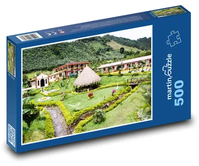 Obrázek produktu pro Puzzle 500 Kolumbie - poklidná zahrada - martinpuzzle