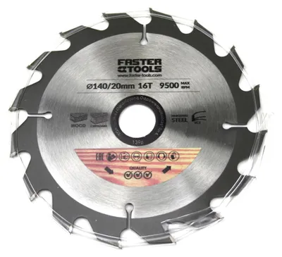 Produktbild von HM- Kreissägeblatt 140 x 20 mm Sägeblatt Sägescheibe Holzbearbeitung 16 Zähne