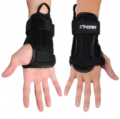 Produktbild von Handgelenkschoner Erwachsene Schwarz Größe M für Sport & Freizeit