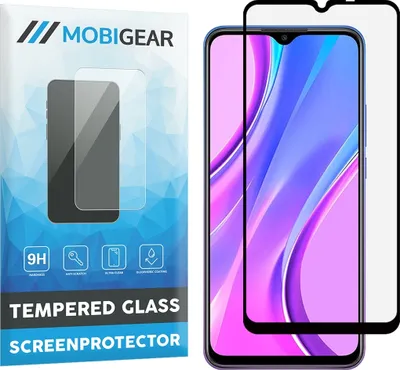 Produktbild von Mobigear Premium  Xiaomi Redmi 9 Panzerglas Gehärtetes Glas Displayschutz - Hüllenfreundlich - Schwarz