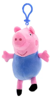 Produktbild von Peppa Wutz Plüschanhänger (14cm) Schlüsselanhänger Kinder George