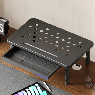 Immagine prodotto di Omgoods - Supporto monitor regolabile con 3 altezze
