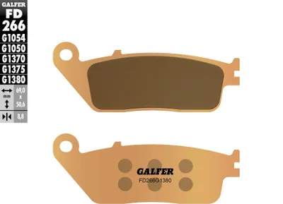 Immagine prodotto di Pastiglie Freno Kh226 / Kh142, Metalliche Compressa (Oro), Per Scooter - Ricambio Fd108G1380