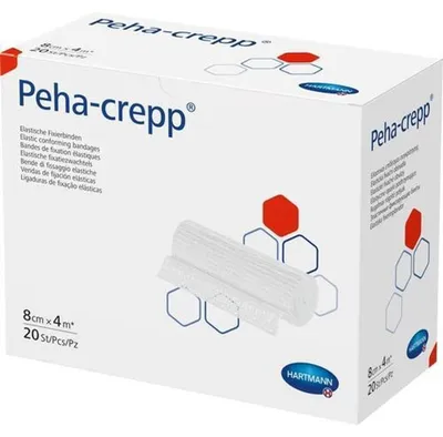 Productafbeelding van PEHA CREPP, superelastische fixeerbind, 8 cm x 4 m, verpakking met 20 stuks