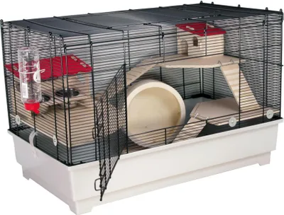 Produktbild von Mäuse- & Hamsterkäfig Nagerkäfig BORNEO "M" DELUXE inkl. Zubehör 75 x 43 x 49 cm