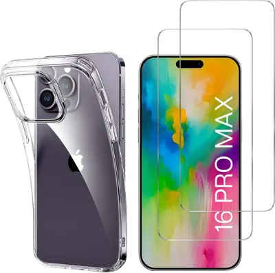 Obrázok produktu pre Puzdro pre iPhone 16 PRO MAX s 2 ochrannými krytmi obrazovky z tvrdeného skla Phonillico®