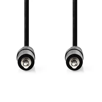 Produktbild von Nedis Stereo-Audiokabel - 3.5 mm Stecker - 3.5 mm Stecker - Vernickelt - 5.00 m - Rund - Schwarz - Label