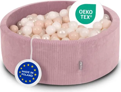 Produktbild von KiddyMoon Bällebad Kinder Schaumstoff Mit Bälle Für Baby ab 1 Jahr