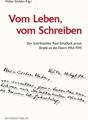 Produktbild von Vom Leben, vom Schreiben
